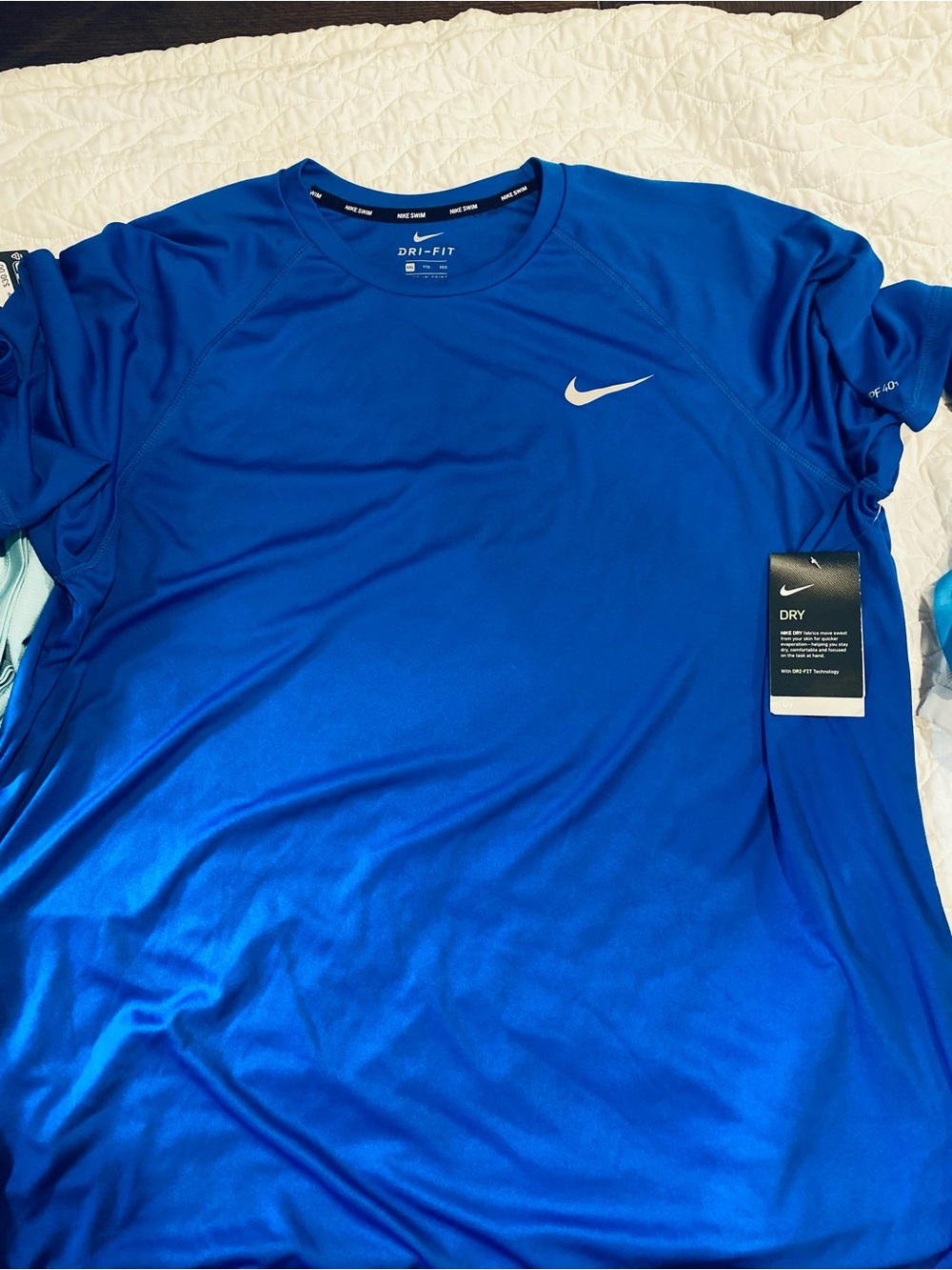Nike Blue Dri-FIT Short Sleeve Athletic Tee